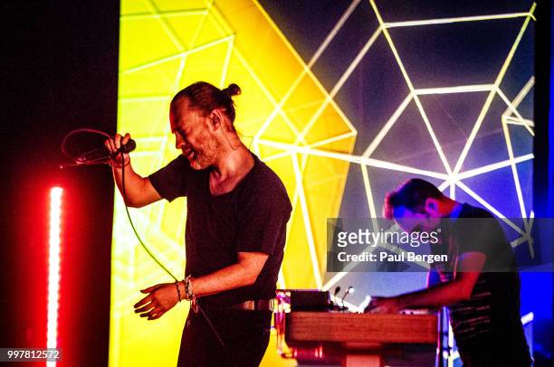 Thom Yorke performs on stage at Carre theater, Amsterdam, Netherlands, 4 June 2018.
