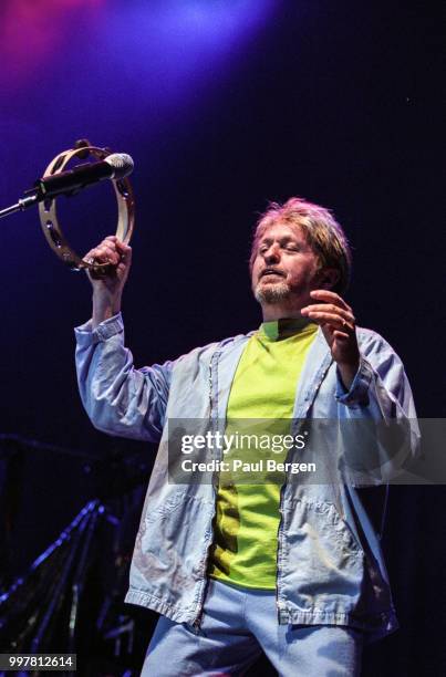 Jon Anderson, lead singer of British progressive rock band Yes performs at Ahoy, Rotterdam, Netherlands, 24 July 2003.