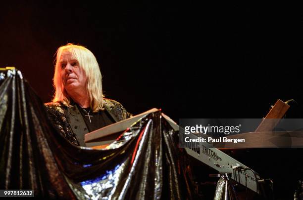 Rick Wakeman, keyboardist of British progressive rock band Yes performs at Ahoy, Rotterdam, Netherlands, 24 July 2003.
