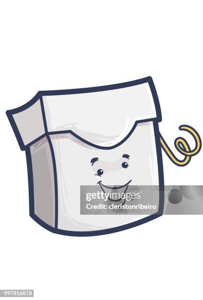 stockillustraties, clipart, cartoons en iconen met de tandzijde - dentistas