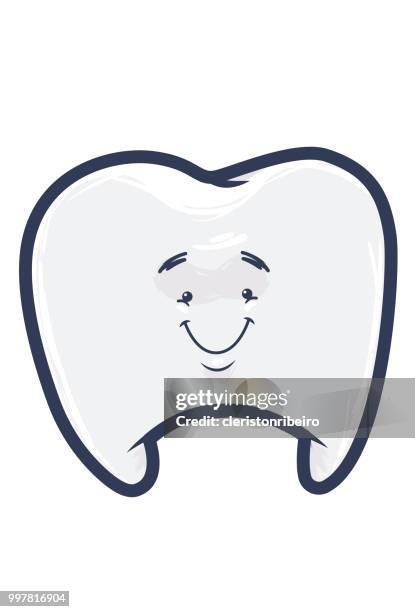 the tooth - dentistas stock illustrations