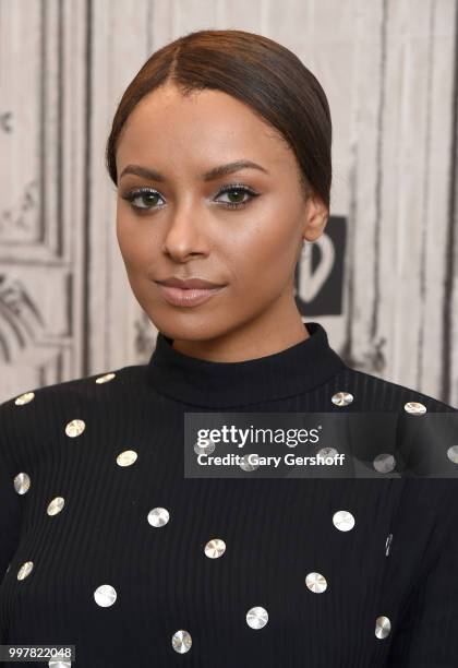 Actress Kat Graham visits Build Series to discuss the Netflix film 'How it Ends' at Build Studio on July 13, 2018 in New York City.