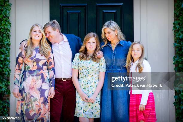 King Willem-Alexander of The Netherlands, Queen Maxima of The Netherlands, Princess Amalia of The Netherlands, Princess Alexia of The Netherlands and...