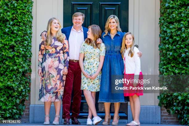 King Willem-Alexander of The Netherlands, Queen Maxima of The Netherlands, Princess Amalia of The Netherlands, Princess Alexia of The Netherlands and...