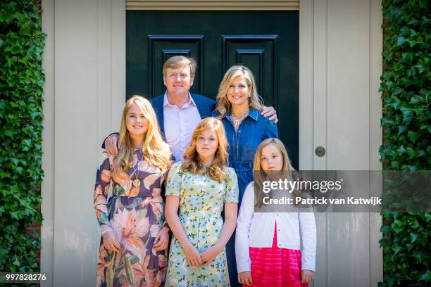 King Willem-Alexander of The Netherlands, Queen Maxima of The Netherlands, Princess Amalia of The Netherlands, Princess Alexia of The Netherlands and...