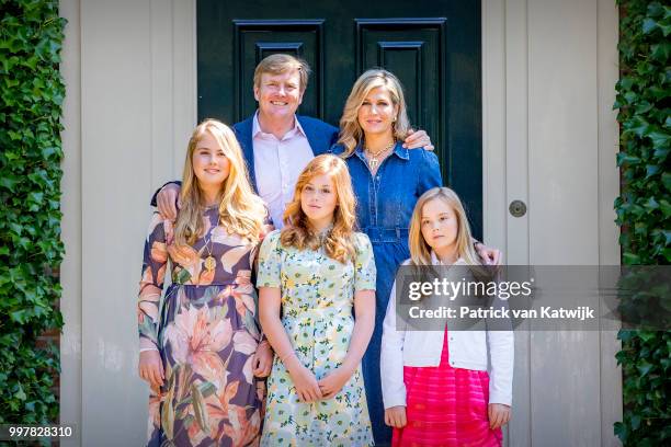 King Willem-Alexander of The Netherlands, Queen Maxima of The Netherlands, Princess Amalia of The Netherlands, Princess Alexia of The Netherlands and...