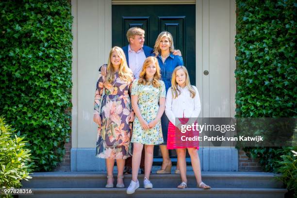 King Willem-Alexander of The Netherlands, Queen Maxima of The Netherlands, Princess Amalia of The Netherlands, Princess Alexia of The Netherlands and...