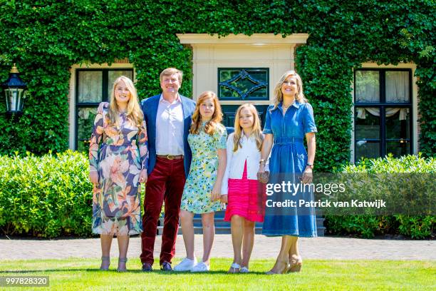 King Willem-Alexander of The Netherlands, Queen Maxima of The Netherlands, Princess Amalia of The Netherlands, Princess Alexia of The Netherlands and...