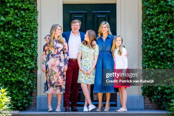 King Willem-Alexander of The Netherlands, Queen Maxima of The Netherlands, Princess Amalia of The Netherlands, Princess Alexia of The Netherlands and...