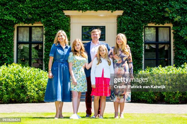 King Willem-Alexander of The Netherlands, Queen Maxima of The Netherlands, Princess Amalia of The Netherlands, Princess Alexia of The Netherlands and...