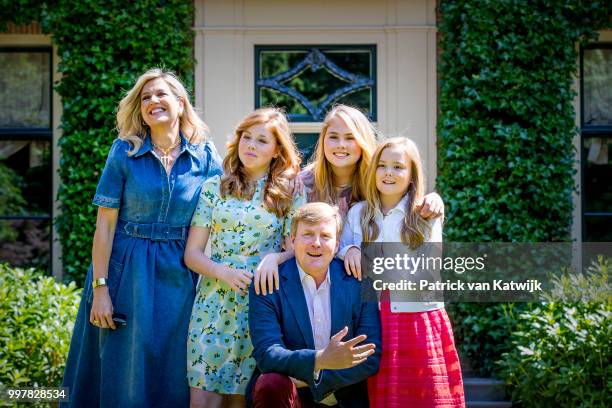 King Willem-Alexander of The Netherlands, Queen Maxima of The Netherlands, Princess Amalia of The Netherlands, Princess Alexia of The Netherlands and...