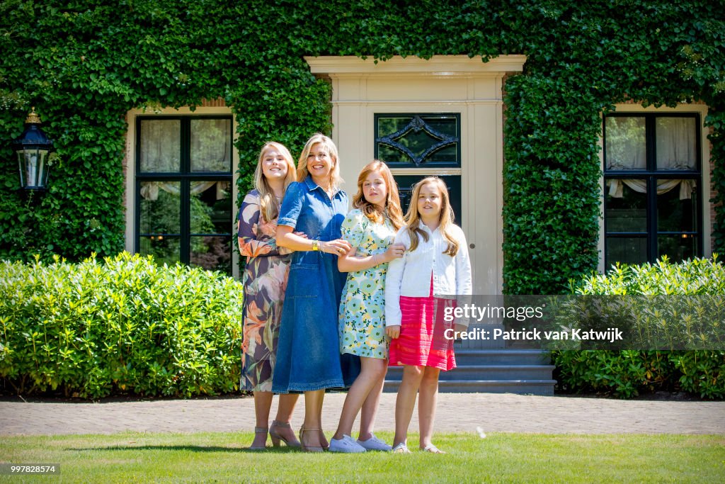 Dutch Royal Family Summer Photo Call In Wassenaar