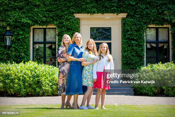 King Willem-Alexander of The Netherlands, Queen Maxima of The Netherlands, Princess Amalia of The Netherlands, Princess Alexia of The Netherlands and...