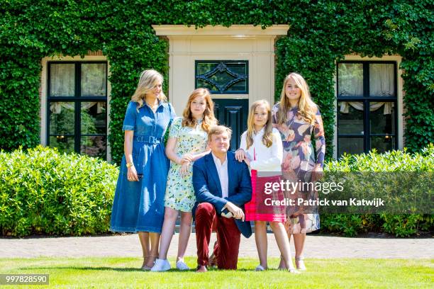 King Willem-Alexander of The Netherlands, Queen Maxima of The Netherlands, Princess Amalia of The Netherlands, Princess Alexia of The Netherlands and...