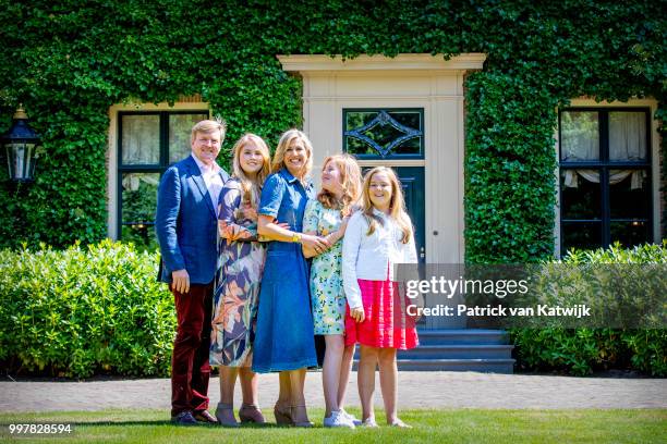 King Willem-Alexander of The Netherlands, Queen Maxima of The Netherlands, Princess Amalia of The Netherlands, Princess Alexia of The Netherlands and...