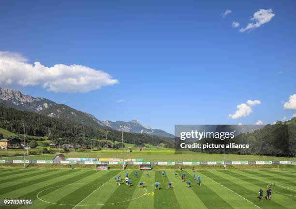 General view of the Athletic Are where Hertha BSC completes a training session in Schladming, Austria, 31 July 2017. Photo: Expa/Martin...