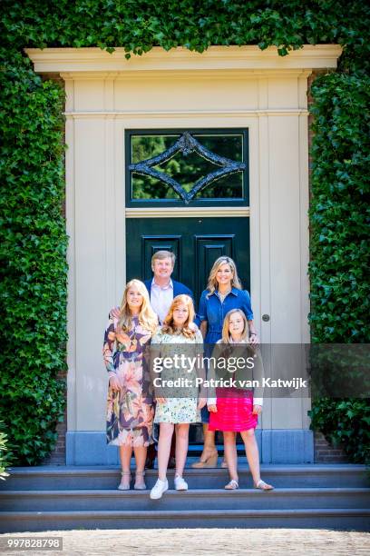 King Willem-Alexander of The Netherlands, Queen Maxima of The Netherlands, Princess Amalia of The Netherlands, Princess Alexia of The Netherlands and...