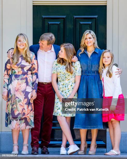 King Willem-Alexander of The Netherlands, Queen Maxima of The Netherlands, Princess Amalia of The Netherlands, Princess Alexia of The Netherlands and...