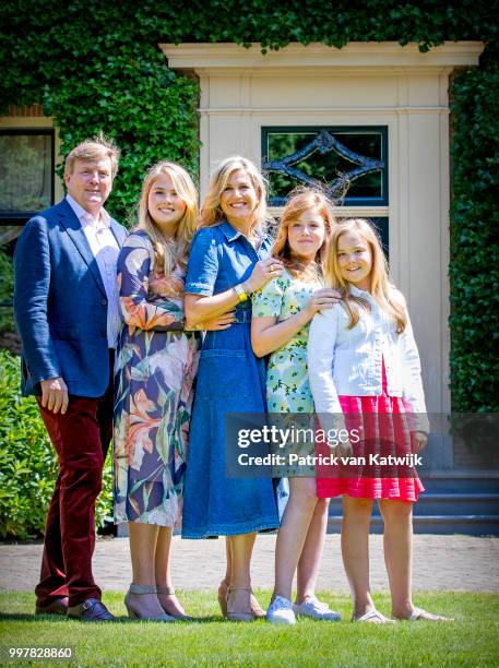 King Willem-Alexander of The Netherlands, Queen Maxima of The Netherlands, Princess Amalia of The Netherlands, Princess Alexia of The Netherlands and...