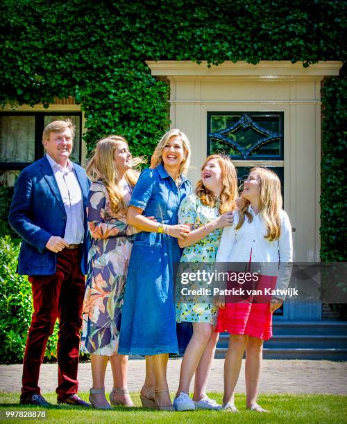 King Willem-Alexander of The Netherlands, Queen Maxima of The Netherlands, Princess Amalia of The Netherlands, Princess Alexia of The Netherlands and...