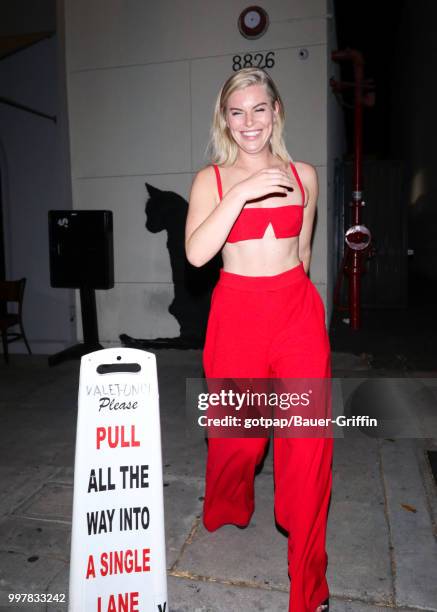 Laura Kildow is seen on July 12, 2018 in Los Angeles, California.