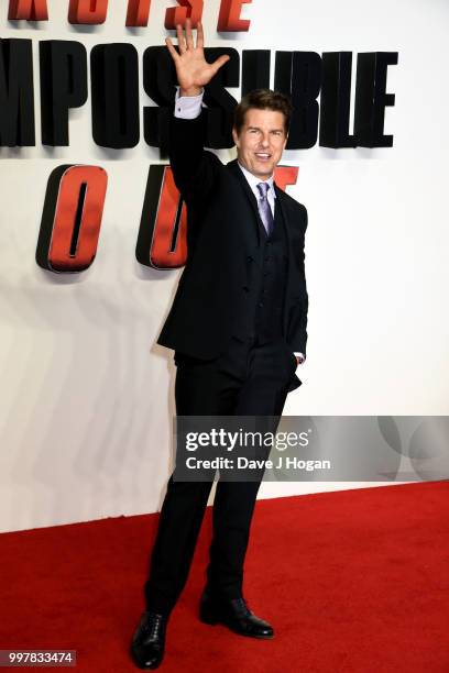 Tom Cruise attends the UK Premiere of "Mission: Impossible - Fallout" at BFI IMAX on July 13, 2018 in London, England.