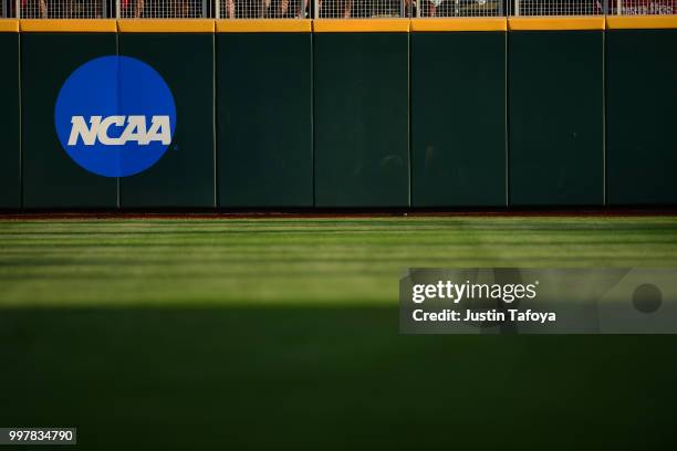 The Oregon State Beavers take on the Arkansas Razorbacks during the Division I Men's Baseball Championship held at TD Ameritrade Park on June 28,...