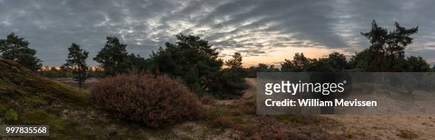 panorama - cloudy sunrise - william mevissen stock pictures, royalty-free photos & images