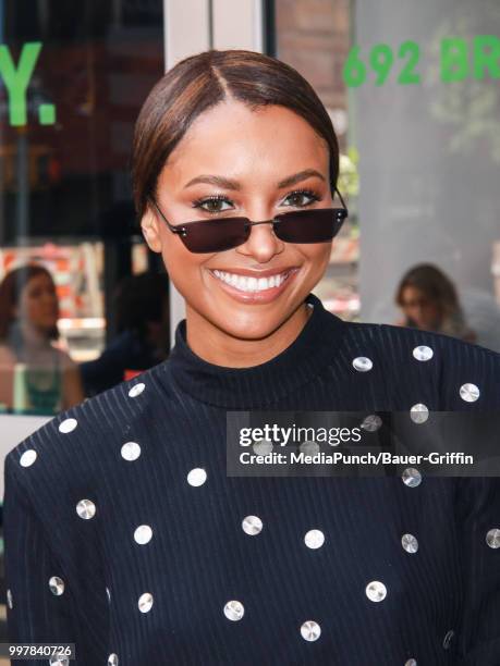 Kat Graham is seen on July 13, 2018 in New York City.