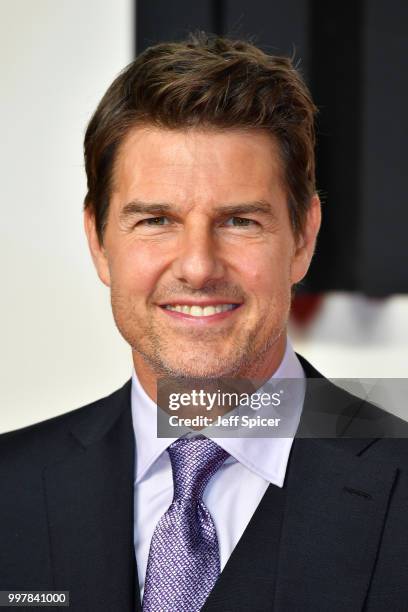 Tom Cruise attends the UK Premiere of "Mission: Impossible - Fallout" at BFI IMAX on July 13, 2018 in London, England.