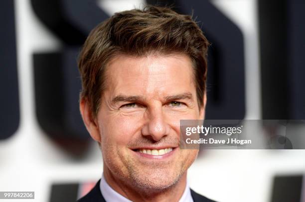 Tom Cruise attends the UK Premiere of "Mission: Impossible - Fallout" at BFI IMAX on July 13, 2018 in London, England.