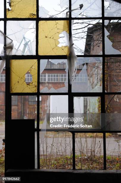 The shipyards of Gdansk. Former workshops of the shipyards of Gdansk on October 14, 2015 in Gdansk, Poland.