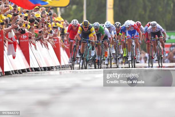 Arrival / Sprint / Christophe Laporte of France and Team Cofidis / Dylan Groenewegen of The Netherlands and Team LottoNL - Jumbo / Fernando Gaviria...