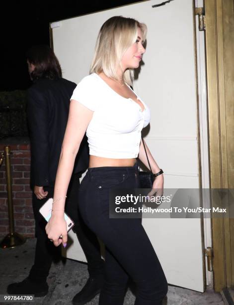 Stassi Schroeder is seen on July 12, 2018 in Los Angeles, California.