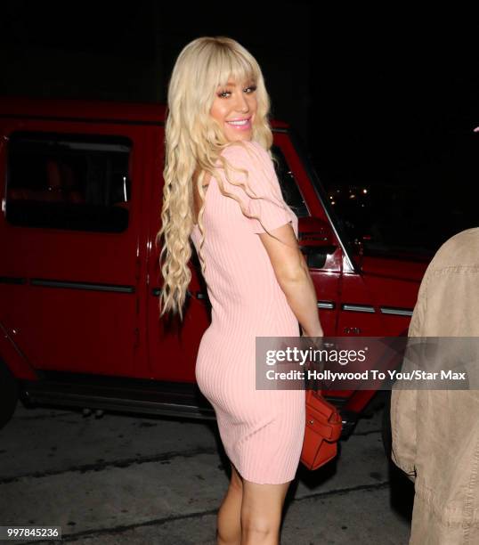 Gigi Gorgeous is seen on July 12, 2018 in Los Angeles, California.