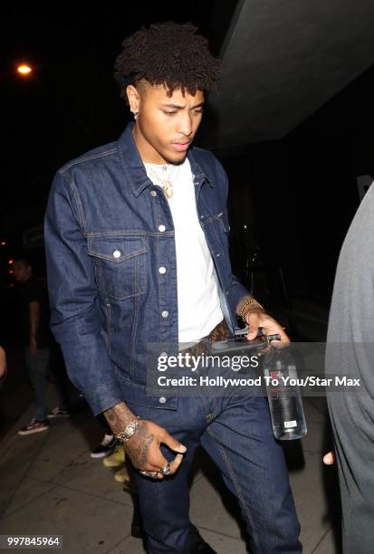 Kelly Oubre Jr. Is seen on July 12, 2018 in Los Angeles, California.