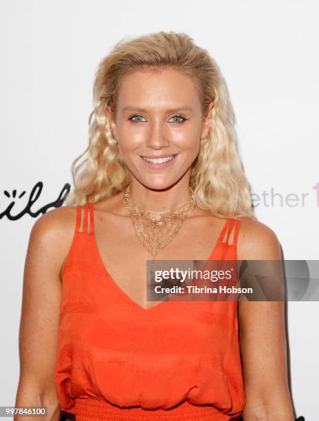 Nicky Whelan attends the Kings and Queens Art Exhibition at Hills Penthouse on July 12, 2018 in West Hollywood, California.