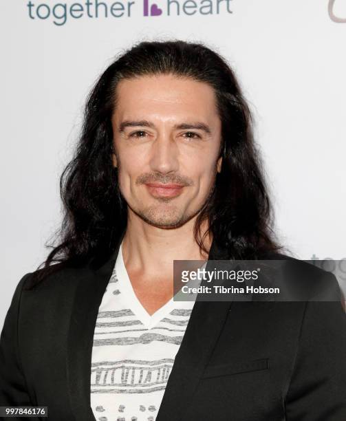 Adam Croasdell attends the Kings and Queens Art Exhibition at Hills Penthouse on July 12, 2018 in West Hollywood, California.