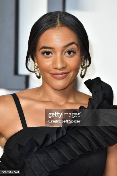 Amal Fashanu attends the UK Premiere of "Mission: Impossible - Fallout" at BFI IMAX on July 13, 2018 in London, England.