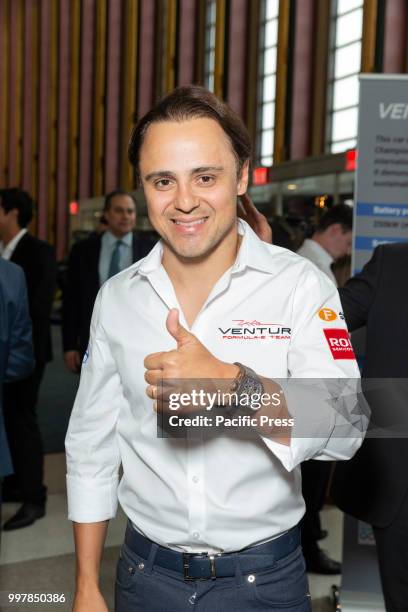Formula 1 driver Felipe Massa attends special event for Forum on Sustainable Development organized by Monaco Permanent Mission.