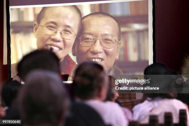 July 2018, Berlin, Germany: The first death anniversary of Nobel Peace Prize recipient Liu Xiaobo is the occasion for a memorial service at the...