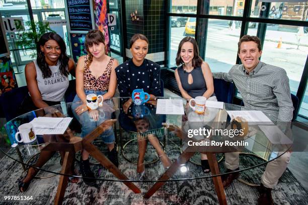 Actress Kat Graham visits Build Brunch with hosts Brittany Jones-Cooper, Shannon Coffey, Ali Kolbert and Lukas Thimm at Build Studio on July 13, 2018...