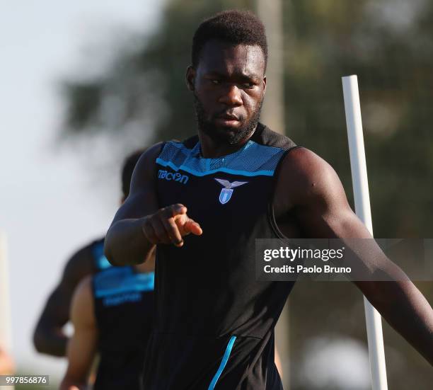 Felipe Caicedo in action during the SS Lazio training session on July 13, 2018 in Rome, Italy.