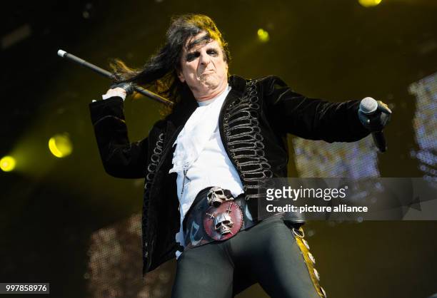 Alice Cooper, singer of US band "Alice Cooper", performing on the Harder Stage of the Wacken Open Air Festivals in Wacken, Germany, 05 August 2017....