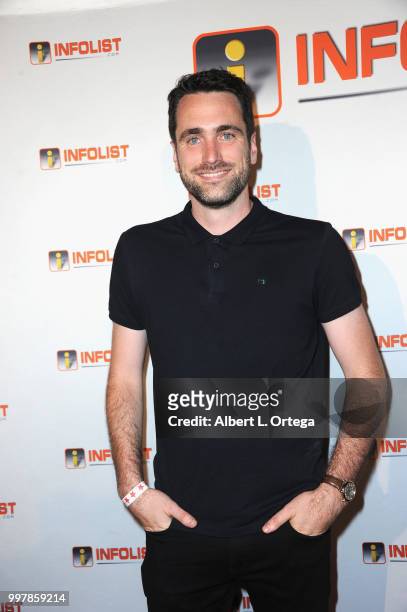 Nick Ainsworth arrives for the INFOLIST.com's Annual Pre-Comic-Con Party held at OHM Nightclub on July 12, 2018 in Hollywood, California.