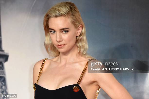 British actress Vanessa Kirby arrives for the UK premiere of the film Mission: Impossible - Fallout in London on July 13, 2018.