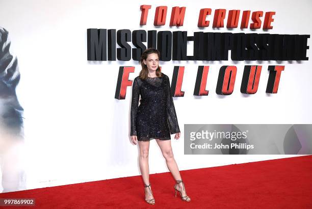 Rebecca Ferguson attends the UK Premiere of 'Mission: Impossible - Fallout' at the BFI IMAX on July 13, 2018 in London, England.