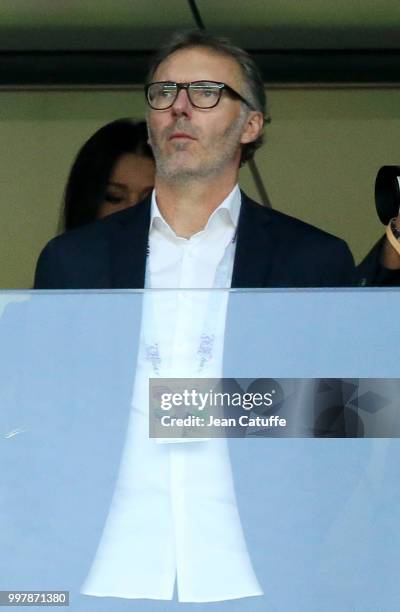 Laurent Bland attends the 2018 FIFA World Cup Russia Semi Final match between England and Croatia at Luzhniki Stadium on July 11, 2018 in Moscow,...