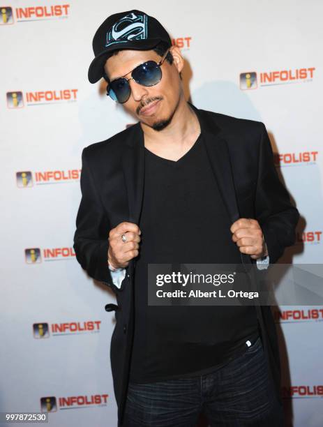 Producer Antonivs arrives for the INFOLIST.com's Annual Pre-Comic-Con Party held at OHM Nightclub on July 12, 2018 in Hollywood, California.