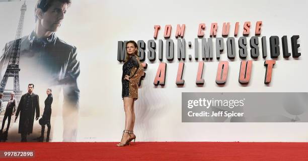 Rebecca Ferguson attends the UK Premiere of "Mission: Impossible - Fallout" at BFI IMAX on July 13, 2018 in London, England.